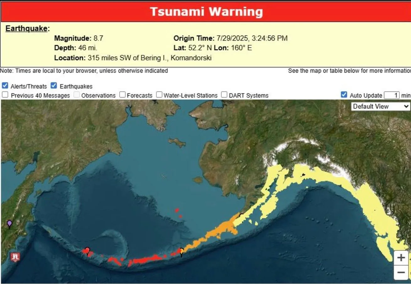 CROSSING PACIFIC TO JAPAN